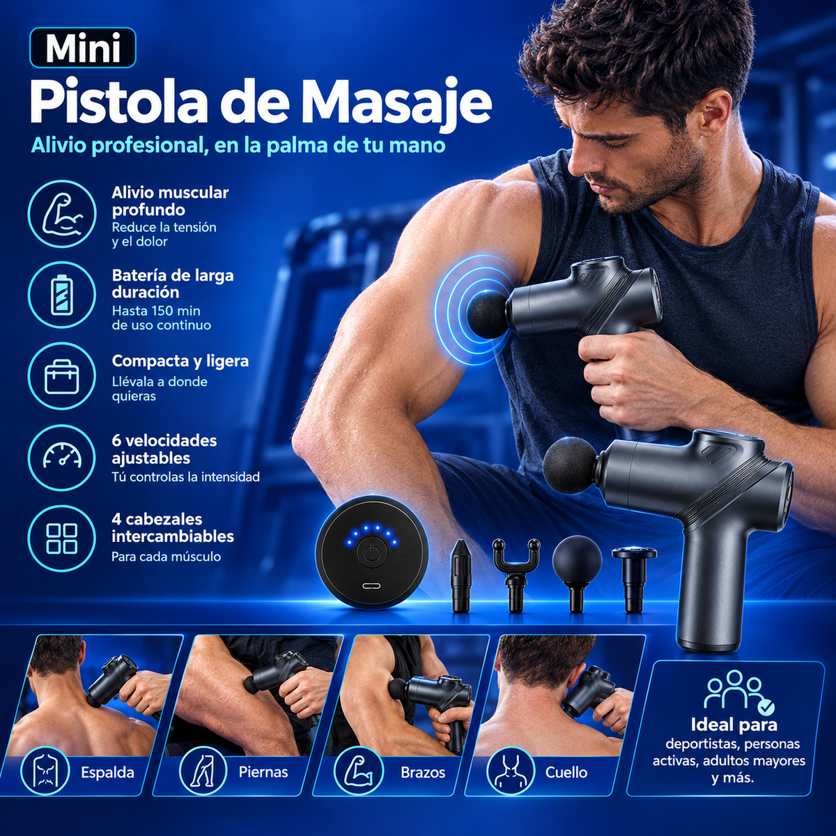 Pistola de Masajes